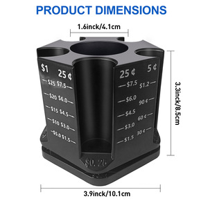 2-in-<strong>1</strong> Creative Metal Piggy Bank and Pen Bucket Storage <strong>Box</strong> Stress Relief <strong>Coin</strong> Stationery with Rotating Feature Money Bank - Product Image 2