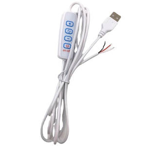 USB 5V Switch 1.5M Cable Live Broadcast Light Controller Controller LED a tre colori a 4 pulsanti - Product Image 2
