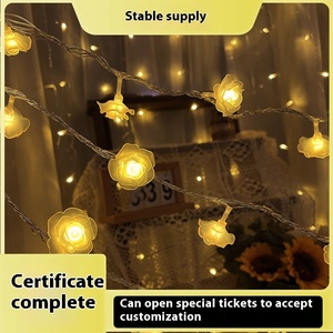 Romantischer Hochzeits vorschlag Dekorative LED-Simulation Rose <span class=keywords><strong>Lamp</strong></span> <span class=keywords><strong>String</strong></span> Neue IP65 Blinklichter für Weihnachten Made Durable Plastic