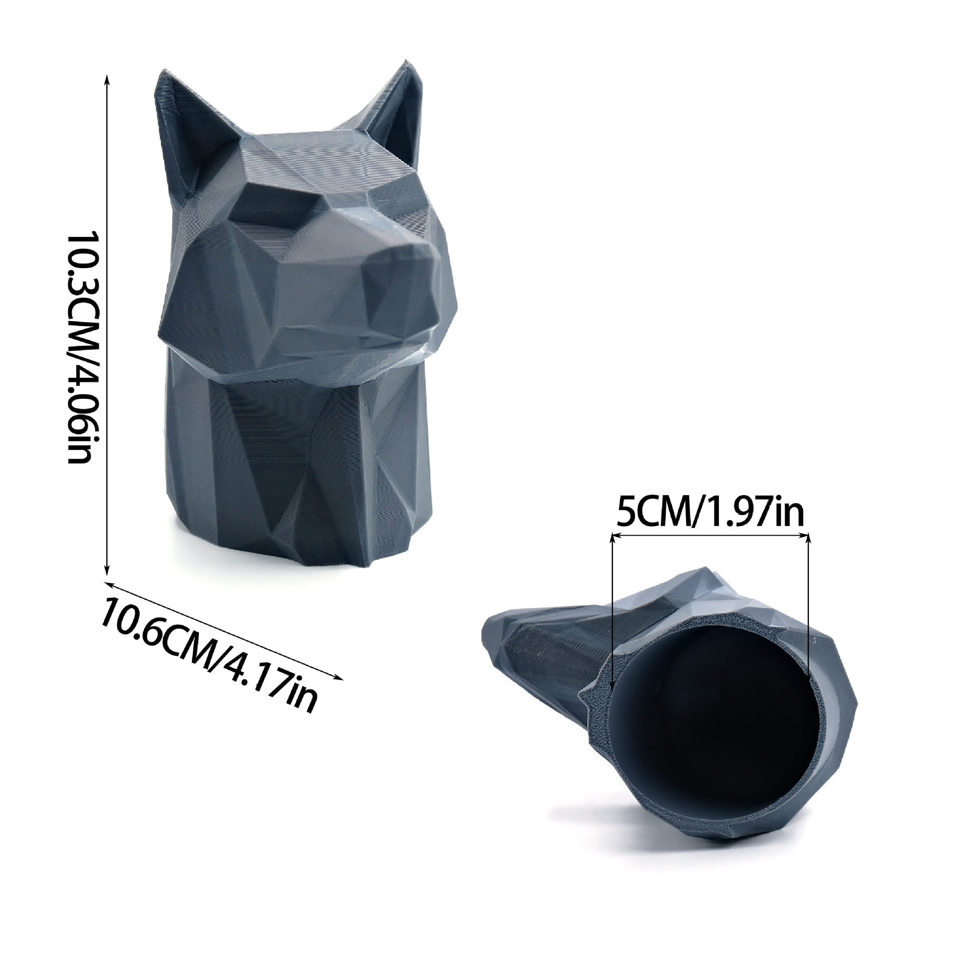 Wolf head trailer connector cap