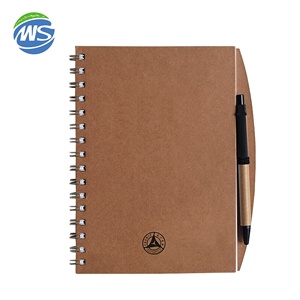 Cuaderno ecológico de doble línea de papel Kraft A5, uso de escritura promocional - Product Image 2