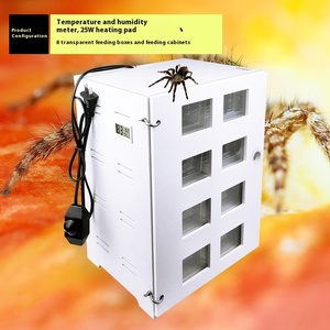 Tarama Pet yetiştiriciliği kabine PVC yalıtımlı ısıtma besleme kutusu ile köpekler boynuzlu kurbağalar akrepler örümcekler için düğme kapatma - Product Image 4