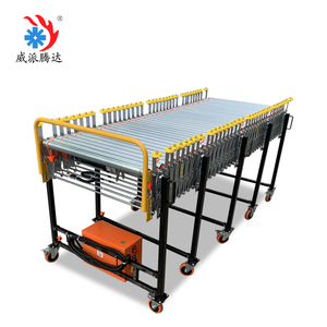 Truck <strong>Container</strong> <strong>Loading</strong> <strong>and</strong> <strong>Unloading</strong> Round Flexible Roller O Belt Conveyor with Height Adjusted - Product Image 4