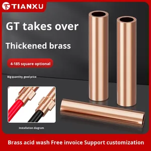 GT красная медная быстросъемная соединительная трубка, чистая медная полая КАБЕЛЬНАЯ СОЕДИНИТЕЛЬНАЯ с проводкой, обжимные клеммы, аксессуары - Product Image 5