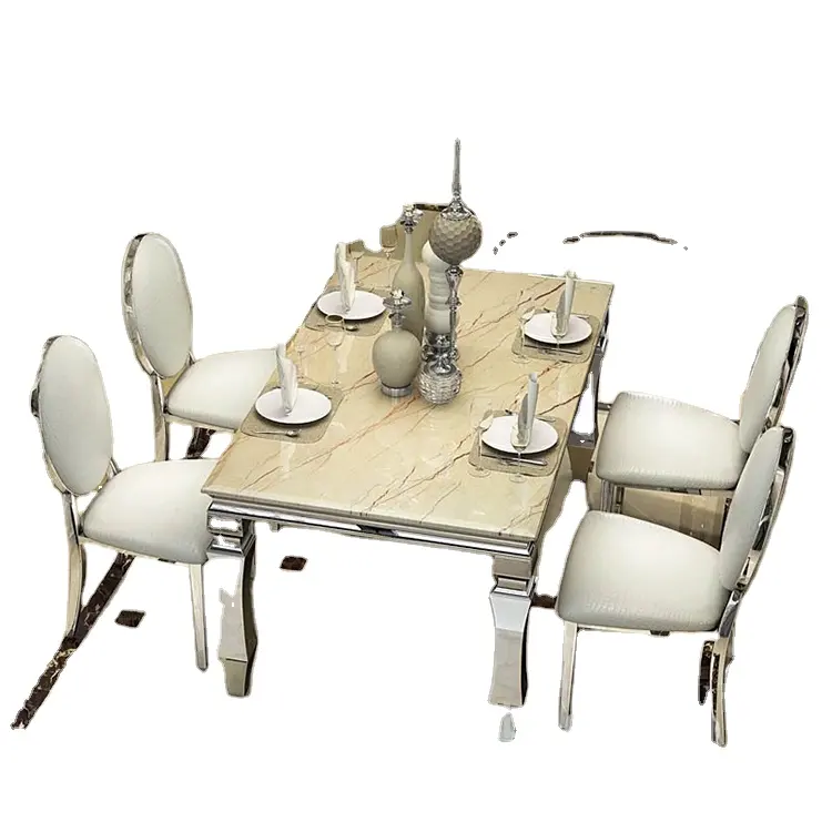 Conjunto de mesa de jantar do granito, tamanho personalizado fohu elegante para mesa de dança 5200 peça sobressalente