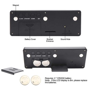 J & R Timer conto alla rovescia da tavolo Display giorno ora minuto secondo 999 giorni Timer orologio con magnete - Product Image 5