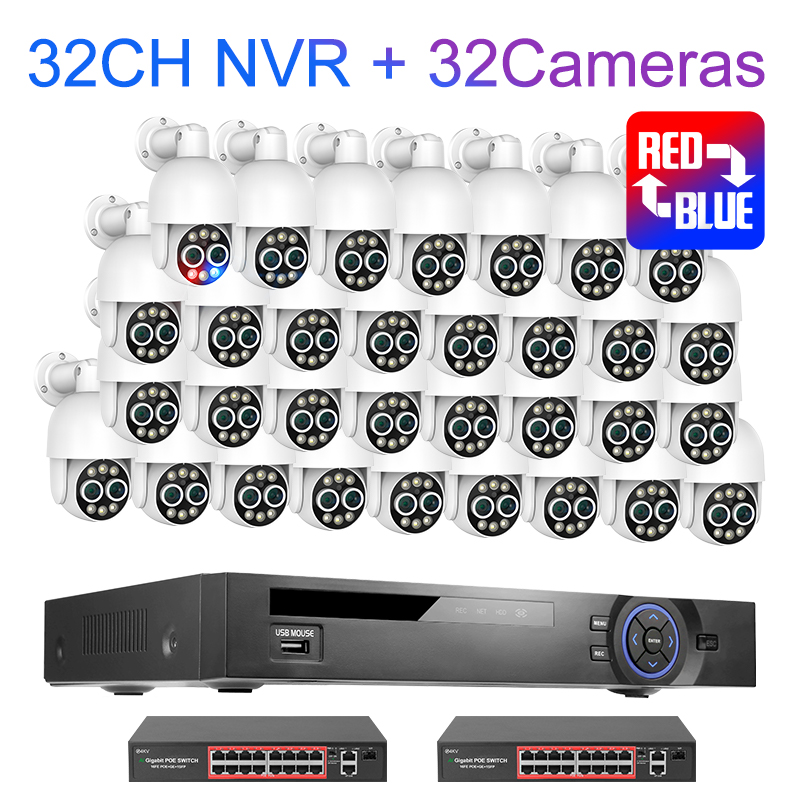 32CH 32 Cámaras 4MP+4MP