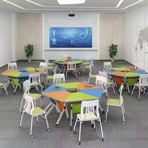Scrivania Computer pieghevole per uso studente a casa, piccolo appartamento o comodino dormitorio, tavolo da studio compatto e semplice - Product Image 1