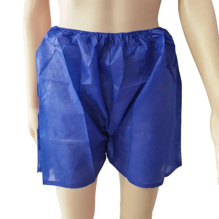 Pantaloni per pazienti medici Unisex SMS in tessuto Non tessuto per endoscopia pantaloncini monouso per esame colonscopia