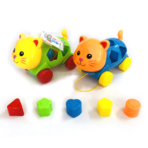 Cheap Price <strong>Shape</strong> <strong>Sorting</strong> Pulling Toy Plastic Block Matching Cat Car <strong>Shape</strong> Sorter Toys Vehicle - Product Image 1