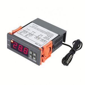 Controlador de temperatura Digital de CA 10A, 110V-220V, LED digital, termostato/sonda de calefacción y refrigeración con sensor, 1 unidad, 1 unidad, 2 unidades - Product Image 1
