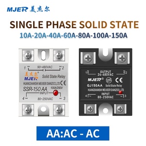 Solid State Relay 10A 25A 40A AC <strong>Controlled</strong> AC Module Input 80-250VAC 24-380VAC <strong>Output</strong> High Quality <strong>SSR</strong> - Product Image 3