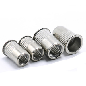 Yassı paslanmaz çelik kafa riveli somun inç 6-32 5/16 3/8 1/4 1/2 metrik M3 M 4 M5 M6 M8 M10 M12 perçin fındık - Product Image 3