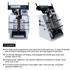 Automatische IC-Programmier maschine des Herstellers von Shenzhen 1 Jahr Garantie 220V Inklusive IC-Programmier service für SPS-Motor motoren - Product Image 4