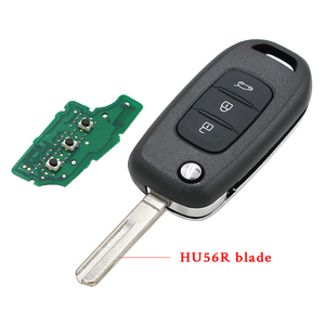Chiave a distanza Flip FSK a 3 pulsanti 434MHz per Renault Megane 4 captur Kadjar Symbol con Chip HiTag AES 4A muslimah - Product Image 2