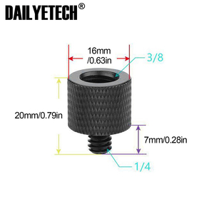 DAILYETECH 1/<strong>4</strong>&quot; to 3/8&quot; Male to Female Thread Screw <strong>Mount</strong> Adapter Tripod Plate Screw <strong>Mount</strong> for Camera Flash Tripod Light Stand - Product Image 4