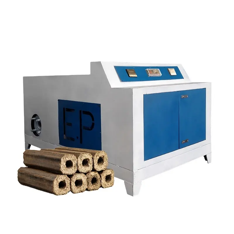 Prensadora de leña comprimida, máquina pequeña para la fabricación de briquetas de madera