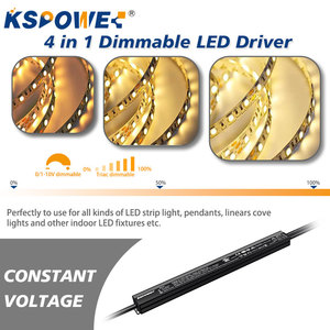 Entrada Ac 100V a 277V Voltaje constante 24V 24 voltios Pwm Dimming Led Driver 96W Watts Transformador Dimmer Switch Slim Led Driver