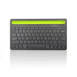Multi Devices Colored Keys Dual Channels <strong>bluetooth</strong> and Wireless <strong>Keyboard</strong> <strong>with</strong> Slot <strong>for</strong> Tablets and Smart Phones - Product Image 3