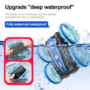 2.4GHz รีโมทคอนโทรลสะเทินน้ำสะเทินบก4WD เรือรถโลดโผนกันน้ำ RC รถควบคุมวิทยุด้วยไฟ LED - Product Image 2