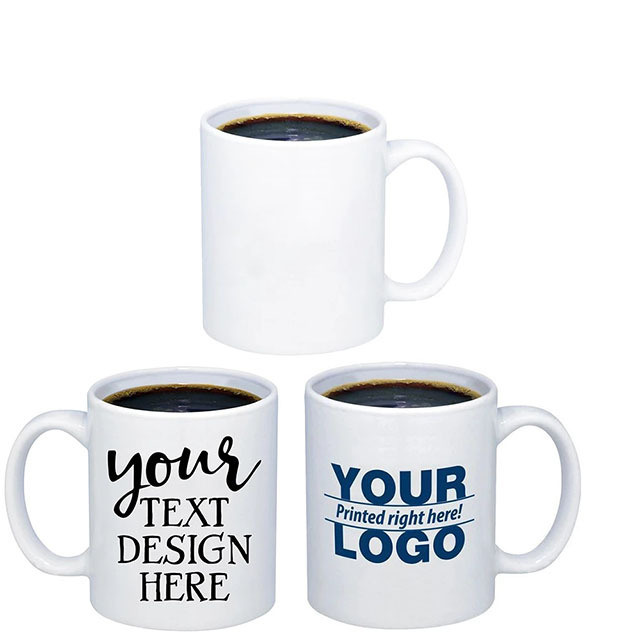 Popular High Quality 11oz White Blank Color Changing Ceramic Coffee Milk Water Mug Plain White Cup For Sublimation