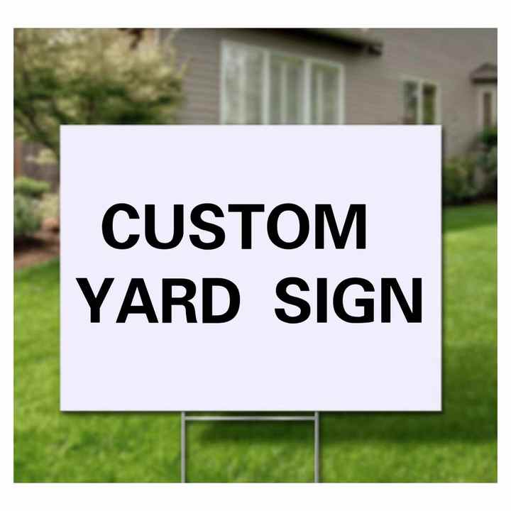 Factory Custom Outdoor Durability Ultraviolet Resistance Real Estate Yard Sign Post pp Realtor Yard