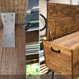 Nhiệm vụ nặng nề hình chữ L khung thép mạ kẽm 90 độ thép góc cho các dự án bằng gỗ đóng dấu 90 độ l-hình dạng khung kim loại - Product Image 3