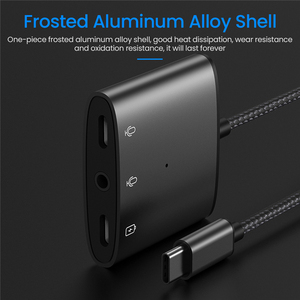 3 In 1 tip-c + 3.5mm ses + tip-c 60w hızlı şarj adaptörü Android telefon iyi satış - Product Image 3