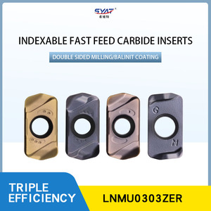 ตัวแทรกคาร์ไบด์สำหรับกัดอาหารสแตนเลส LNMU0303 ST1015ต่อแข็งปรับแต่งได้ตามต้องการ - Product Image 3