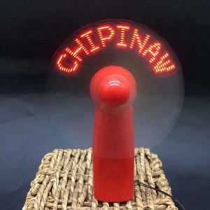 Nuevo regalo Mini portátil de mano personalizado batería promoción ventilador texto programable Flash pantalla portátil USB LED mensaje Mini ventilador - Product Image 2