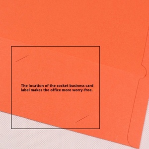 Benutzer definiertes Logo Double Pocket Vertrags informationen Tasche Datei Tasche Ordner Datei Hülle in der Hälfte A4 Kraft papier Dokumenten tasche gefaltet - Product Image 4