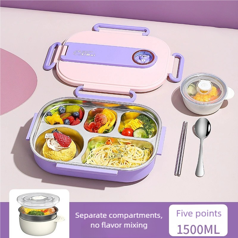 Ours violet à cinq compartiments