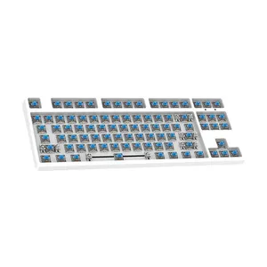 DIY Wired Mechanical <strong>Keyboard</strong> Kit With Blue Switch Plug and Plug Hot Swappable for PC Hot Swap Switch With Backlit Computer Part - Product Image 1