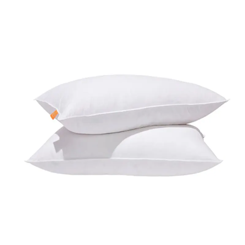 Wholesale Healthy Pillows Goose Down Feather Sleeping Pillows 5 Star Luxury Hotel Hilton Pillow 1000g For Sleeping