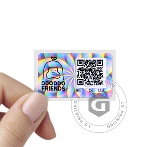 Design gratuito adesivo ologramma colorato codice QR stampa etichetta codice qr - Product Image 5