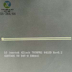 נמוך מחיר 42 "420TA05 Barra <span class=keywords><strong>LED</strong></span> ערכת טלוויזיה עבור <span class=keywords><strong>LG</strong></span> 420TA05 V0 94V-0 E88441 תאורה אחורית 64 נוריות 530mm 6Pin