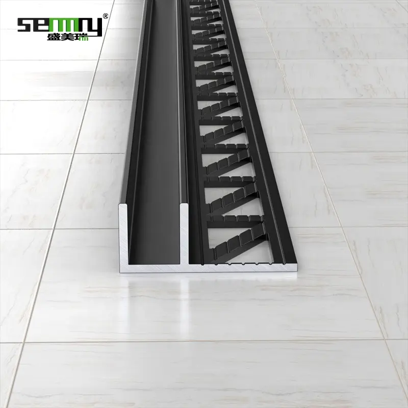 U-shaped tile trim strip base board threshold aluminum flooring trims alunimun floor edging trims decorative thresholds