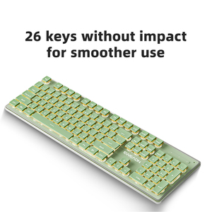 EWEADN Custom 104-Keys Pudding Keycap 2.4Ghz Wireless USB Wired Backlit RGB Gaming <strong>Keyboard</strong> with Mechanical Feel New Product