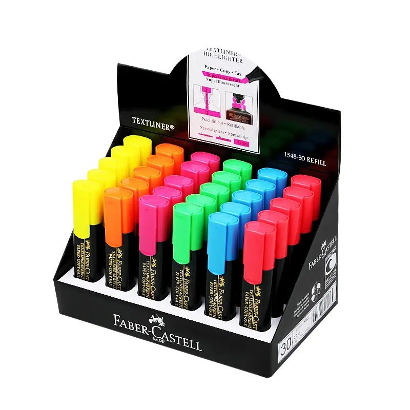 Toptan Pastel renkli özel Logo fosforlu kırtasiye Mini boyama makinesi kalem 6 renk fosforlu makinesi kalem