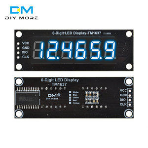 0,36 "6-stelliges 7-Segment TM1637 LED-Anzeige modul 0,36-Zoll-LED-Anzeige für Arduino DIY Rot Grün Blau Gelb Weiß