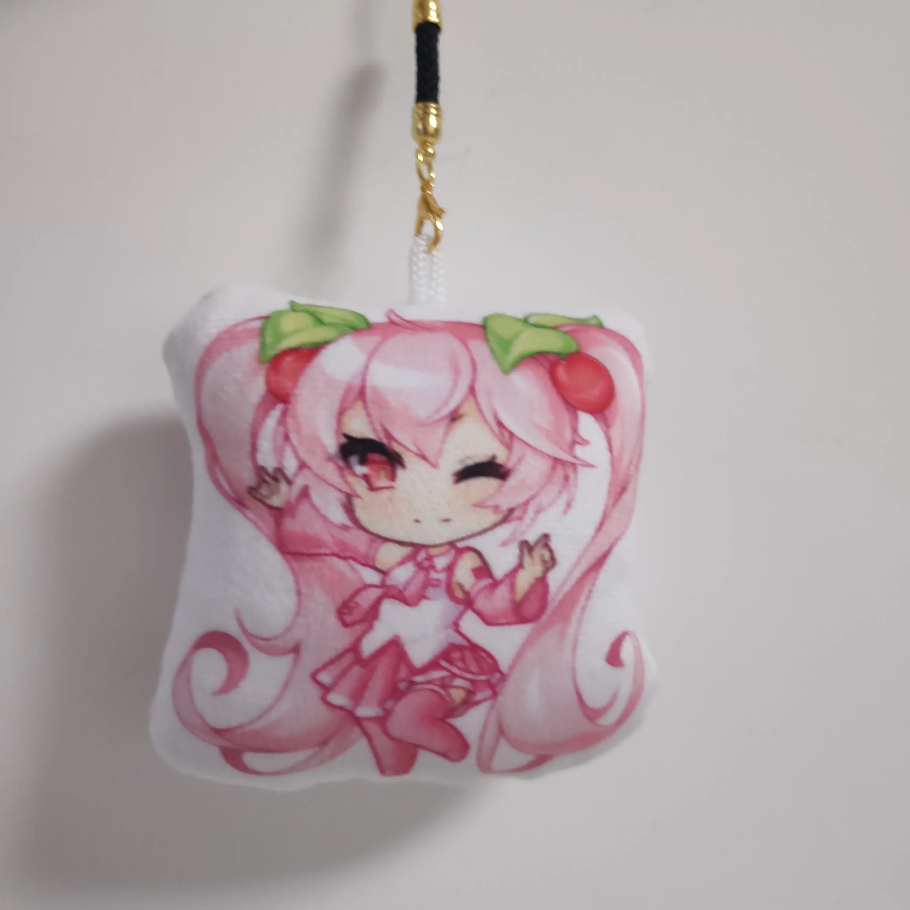 Chaveiro de almofada personalizado vivogue, mini chaveiro de anime personalizado com logotipo de presentes promocionais