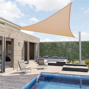 HDPE Woven Triangle Sun <strong>Shade</strong> <strong>Sail</strong> Outdoor Patio Fabric Shelter Cloth Screen Awning UV Block Sun <strong>Shade</strong> Sails - Product Image 5