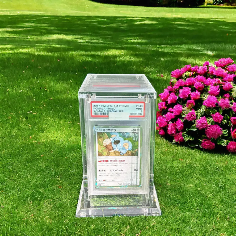 Sıcak satış akrilik 20 yuvası BGS CGC SGC kademeli kartlar saklama kutusu vaka Pokemon derecelendirme spor kart döşeme koruyucular vitrinin