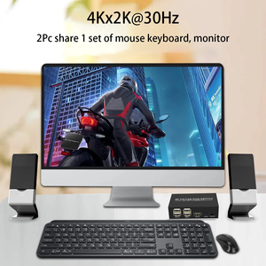 4K HDMI KVM Switch 2x1 4x1 con USB2.0 Hub HDMI USB KVM Switch 2PC 4PC Monitor de computadora Compartir para teclado Ratón Impresora