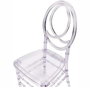 Échantillon Gratuit Chaise Chiavari Empilable de Haute Qualité en Gros, Modèle Napoléon Tiffany en Résine Acrylique Plastique Cristal Transparent - Product Image 6
