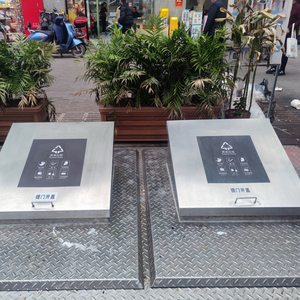 Custom Outdoor Large Capacity Smart Automatic Sensor Garbage <strong>Sorting</strong> Bin Adjustable Lifting Platform Underground Garbage Bins - Product Image 6