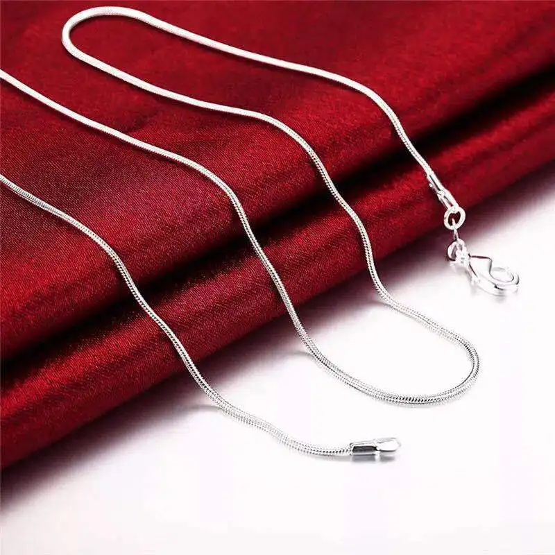 Fabricación De Joyas Baratas para mujer, collar fino, cadenas De Plata