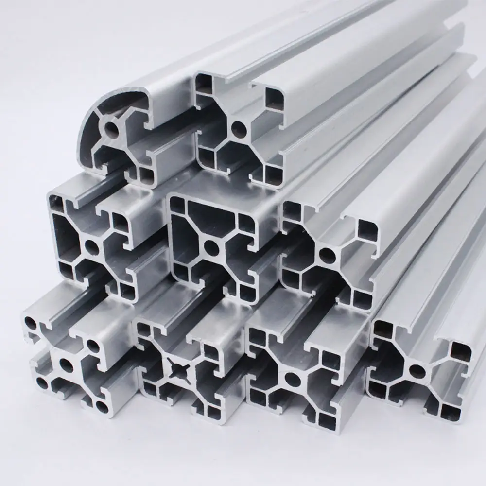 Alumínio do fabricante 40x40 6m, quadro de alumínio industrial 4040, alu 40x40 extrusão de perfil de alumínio linear pro