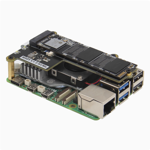 Raspberry Pi開発ボード5PI5 PCIeからM.2 NVMe M.2 SSDシールドM901金属ハウジングラジエーター電源付き - Product Image 3