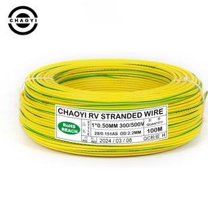 CHAOYI ücretsiz örnek elektrik kablosu 0.5/0.75/1.0MM RV RVB RVV RVVS kablo 300/500v LED aydınlatma için telli çıplak bakır tel - Product Image 4